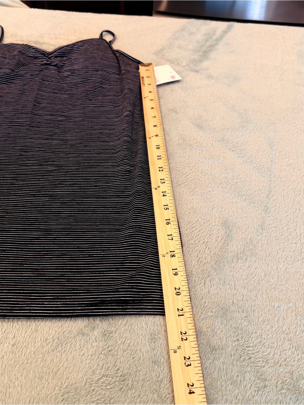 SO Black & Gray Striped Ruched Cami Tank with Adjustable Straps XXL - Picture 12 of 13